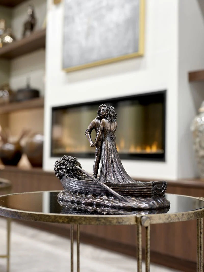Genesis “Love Boat” Sculpture – Romantic Wedding & Anniversary Gift for Irish Couples