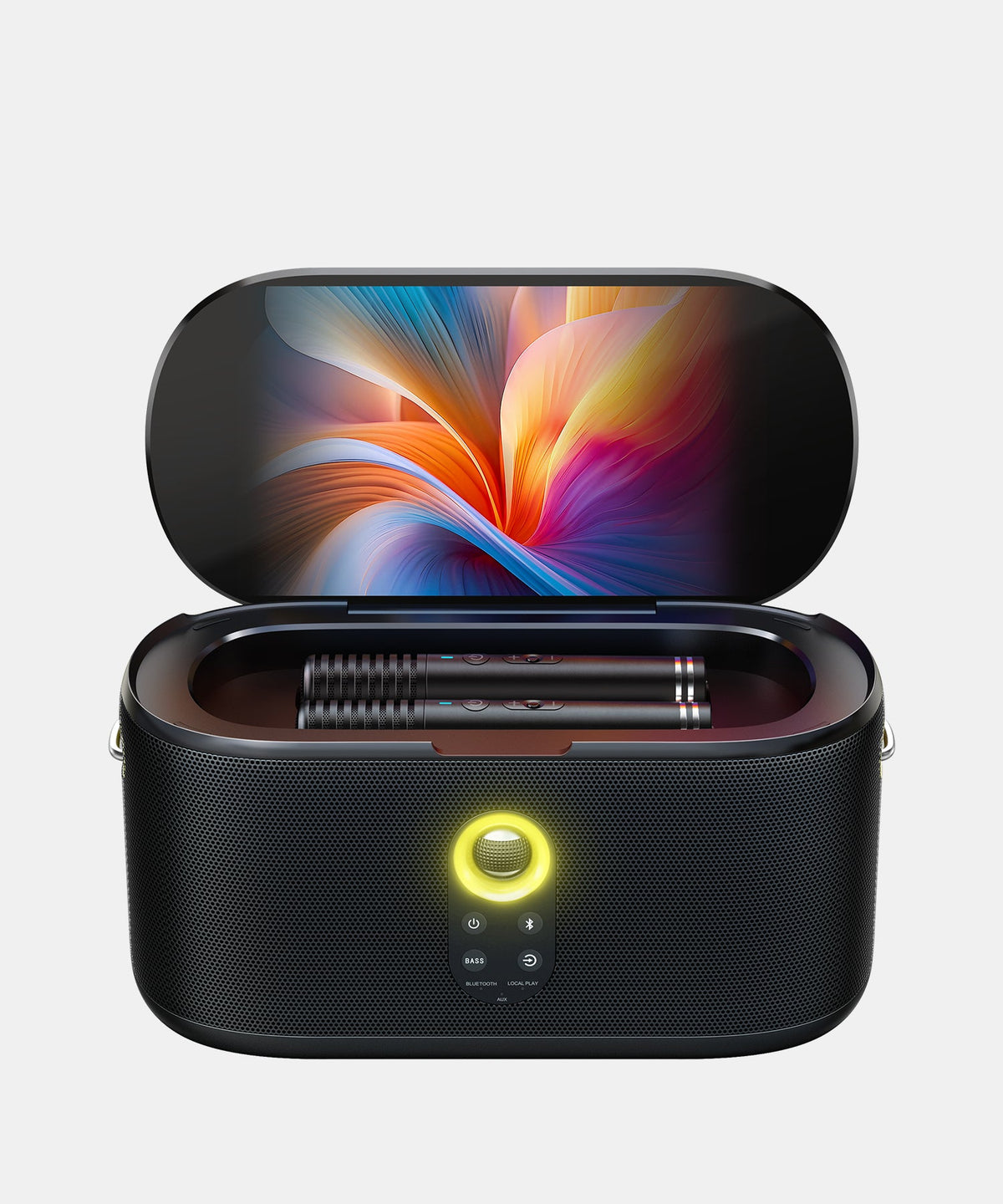 Ikarao Shell S1 Karaoke Machine with 10.1" Screen & 2 Wireless Mics – product image