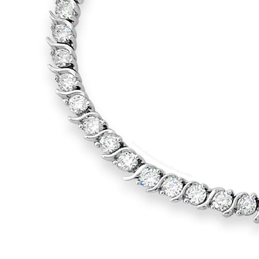 Silver Tennis Bracelet | Jewel by Absolute
