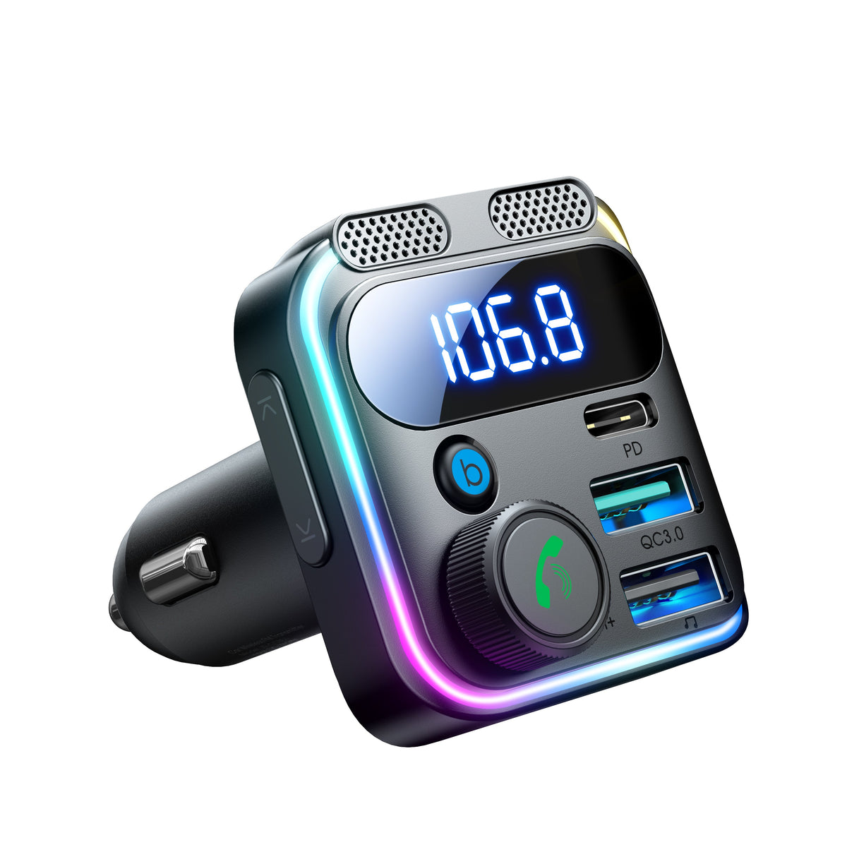 Joyroom JR-CCB01 81W Bluetooth Car FM Transmitter & Fast Charger – product image