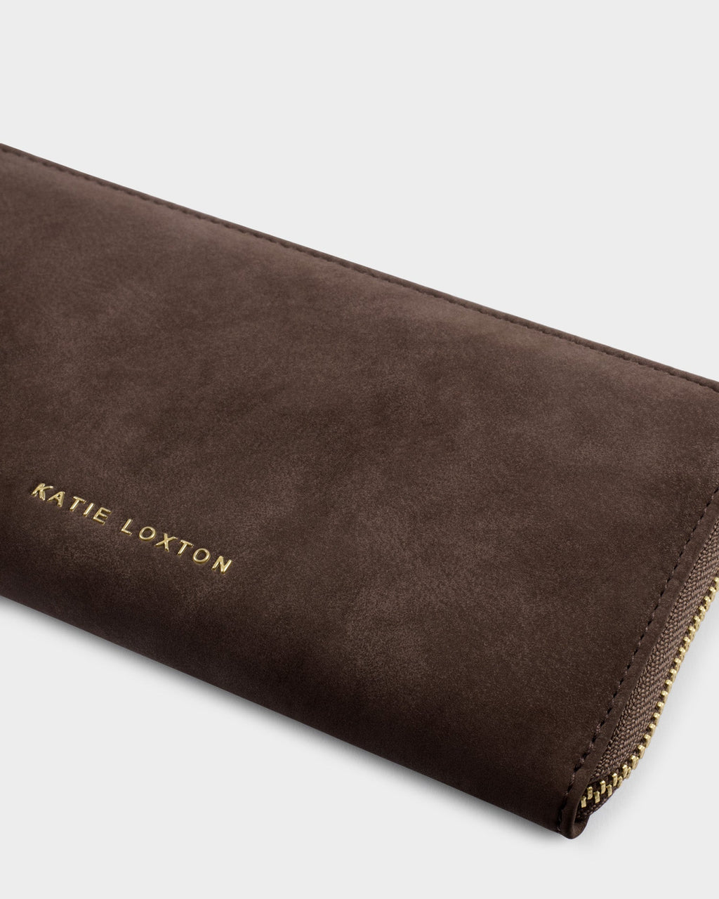 Large Suedette Purse in Bitter Chocolate - image 2