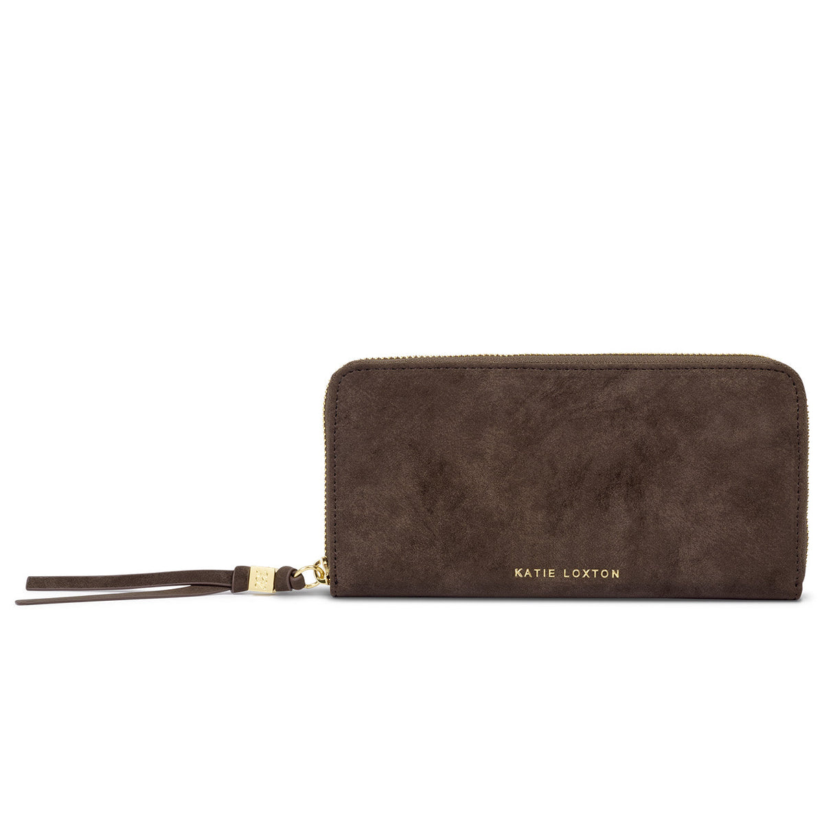 Large Suedette Purse in Bitter Chocolate - image 4