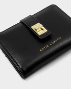 Orin Twist Lock Purse in Black Croc - image 2