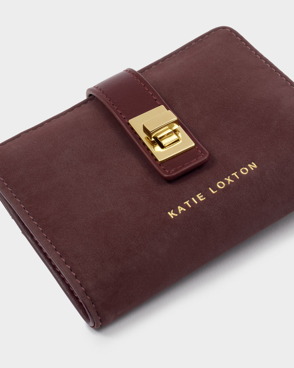 Orin Suedette Twist Lock Purse in Cherry - image 2