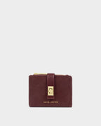 Orin Suedette Twist Lock Purse in Cherry - image 3