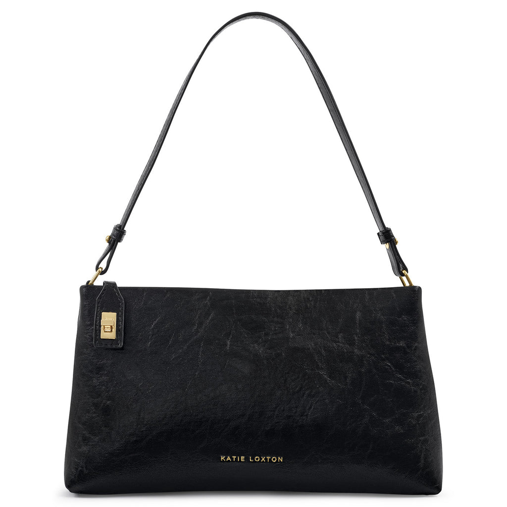 Orin Twist Lock Small Shoulder Bag in Black - image 2