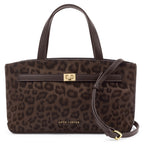 Orin Top Handle Crossbody Bag in Chocolate Leopard - image 2