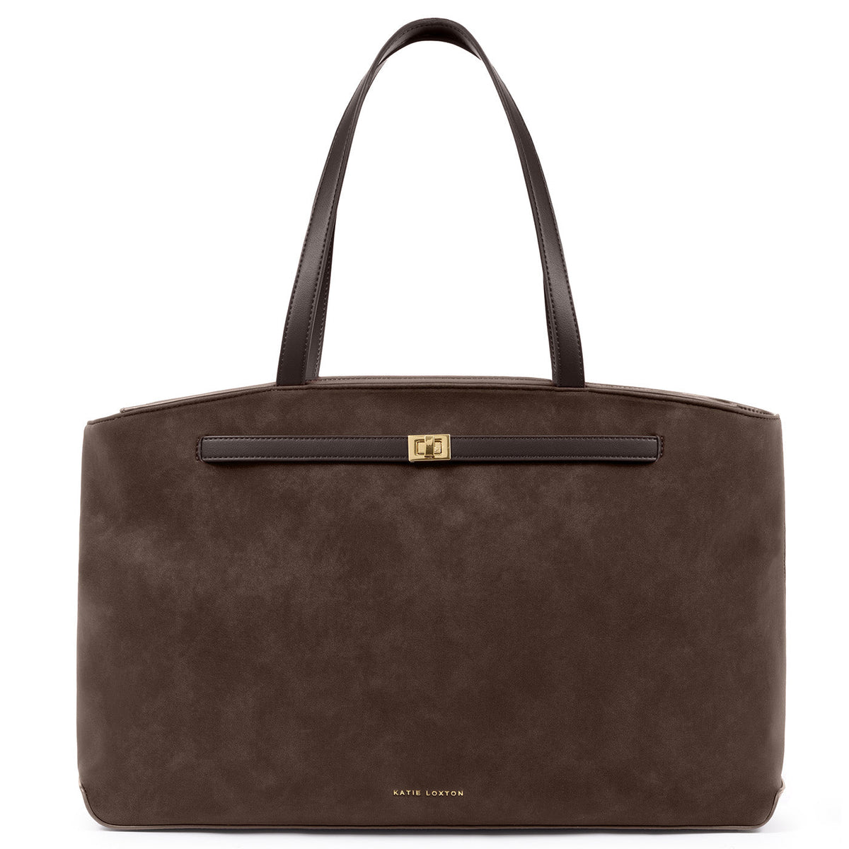 Orin Suedette Tote Bag in Bitter Chocolate - image 2