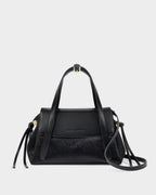 Alyssa Faux Pony Top Handle Bag in Black - image 1