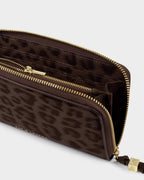 Large Purse in Chocolate Leopard - image 1