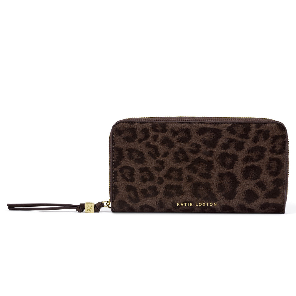 Large Purse in Chocolate Leopard - image 4
