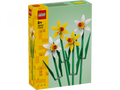 LEGO Daffodils 40747 botanical set with 2 yellow and 2 white buildable flowers, adjustable green stems and leaves