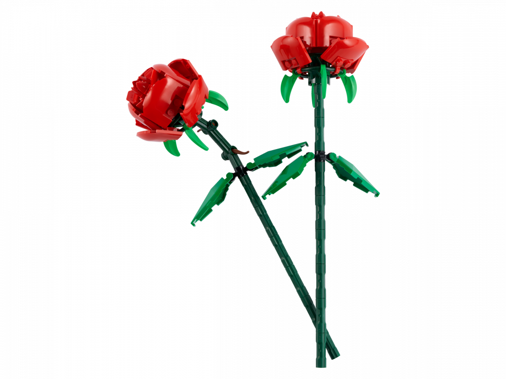 LEGO 40460 Roses Botanical Collection two red roses with green leaves and adjustable stems – ideal display gift