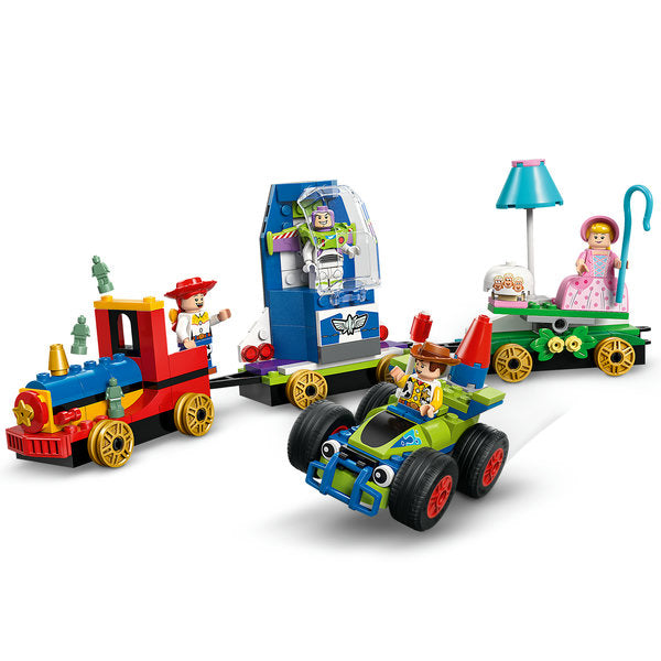LEGO Disney & Pixar Toy Story Celebration Train & RC Car set 43264 with Woody, Jessie, Bo Peep and Buzz Lightyear, train engine, two wagons and remote‑control car