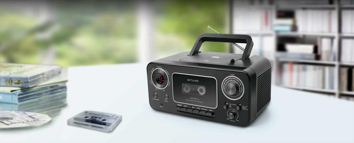 Muse M-182 RDC Portable CD Cassette Radio Recorder – product image