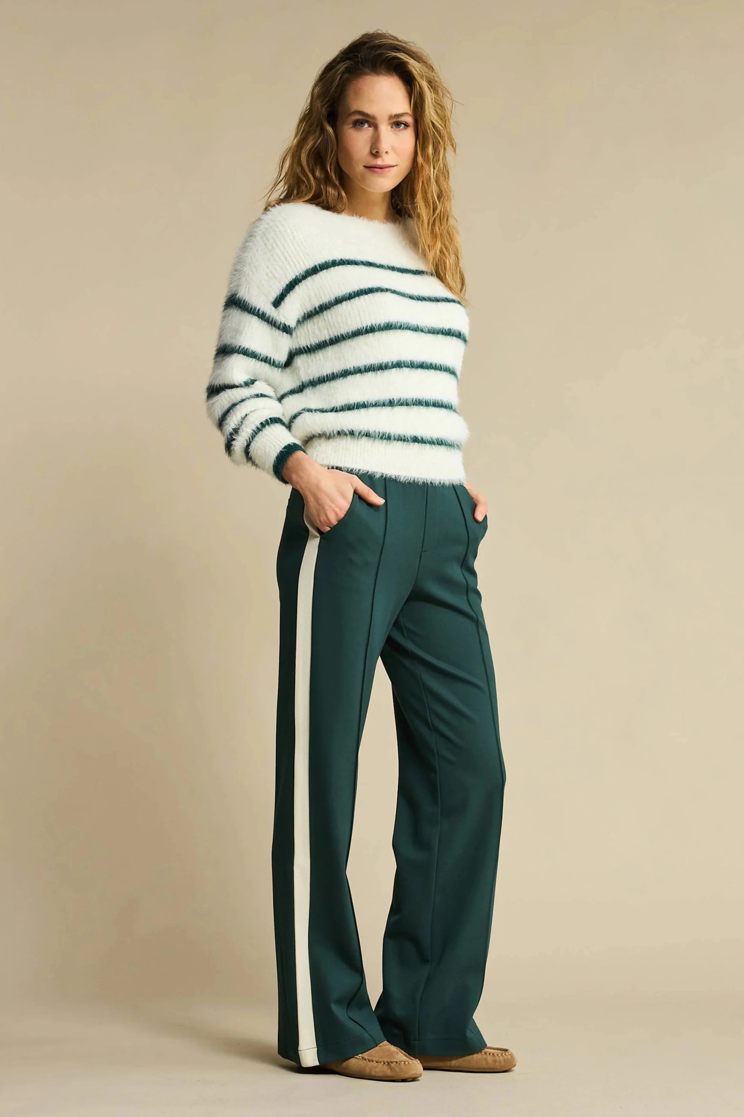 Red Button - Colette Punta Sidepatch Trousers Pine