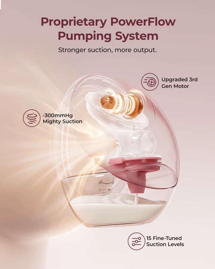 Momcozy M9 Mobile Flow Hands-Free Breast Pump – Smart Wearable Breast Pump