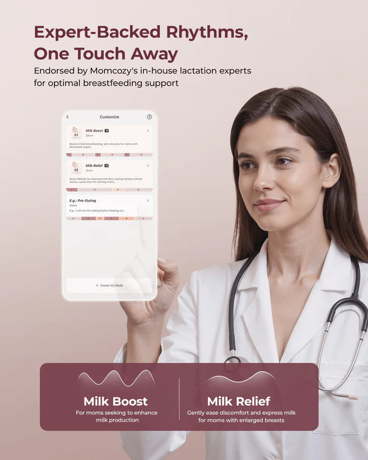 Momcozy M9 Mobile Flow Hands-Free Breast Pump – Smart Wearable Breast Pump