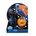 Smart Ball Kick Tracker packaging with blue and orange design on a white background