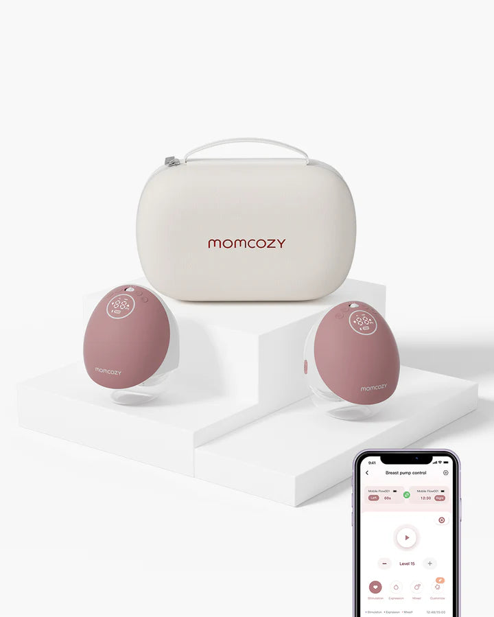 Momcozy M9 Mobile Flow Hands-Free Breast Pump – Smart Wearable Breast Pump