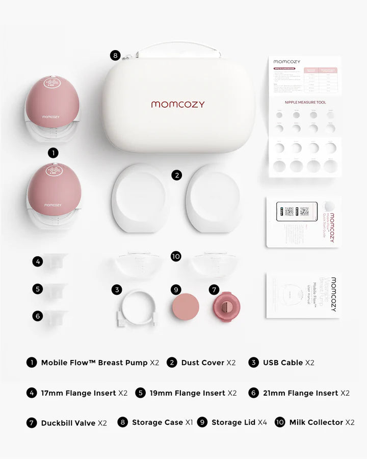 Momcozy M9 Mobile Flow Hands-Free Breast Pump – Smart Wearable Breast Pump