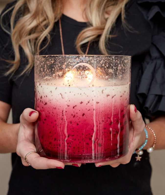 TORC Pink Vetiver Blossom Large Luxury Candle – Premium Irish Gift Candle