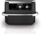 Ninja Foodi FlexDrawer Air Fryer 10.4L with a digital control panel in black color.