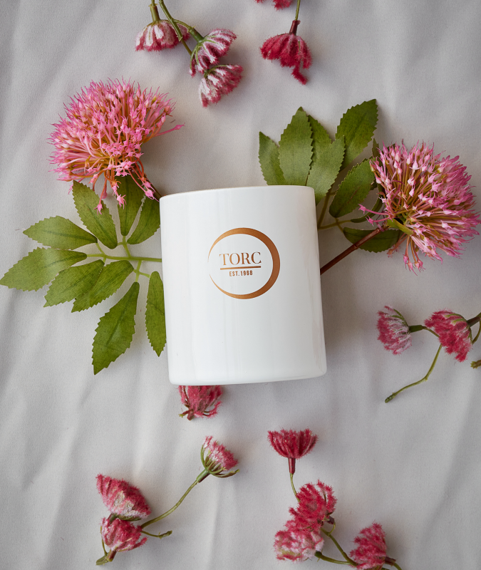 TORC Pink Vetiver Blossom Scented Candle – Irish Luxury Home Fragrance