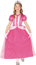 Young girl in a pink princess dress