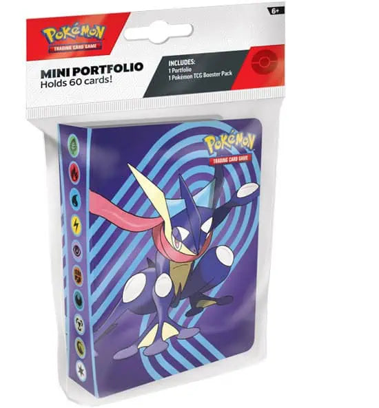 Pokémon TCG Greninja Mini Portfolio – Holds 60 Cards + 1 Booster Pack