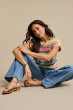 Red Button Jerry Multi-Stripe Jumper (SRB4775)