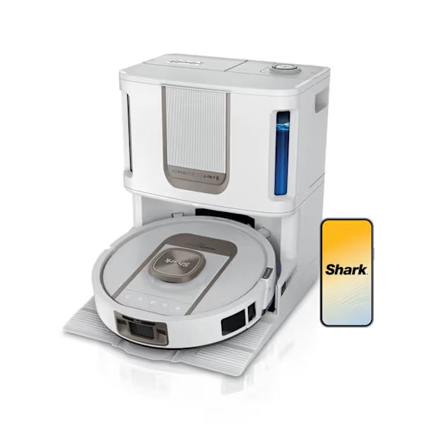 Shark ThermaCharged PowerDetect Robot Vacuum & Mop with Heated Base in White – product image