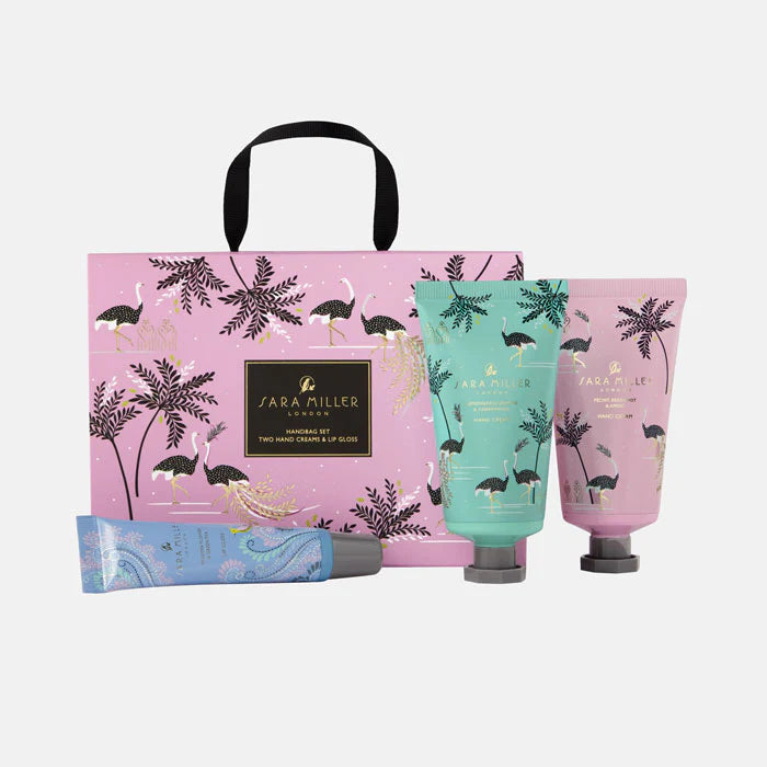 Ostrich & Palms Beauty Discovery Set – Travel Trio Gift by Sara Miller