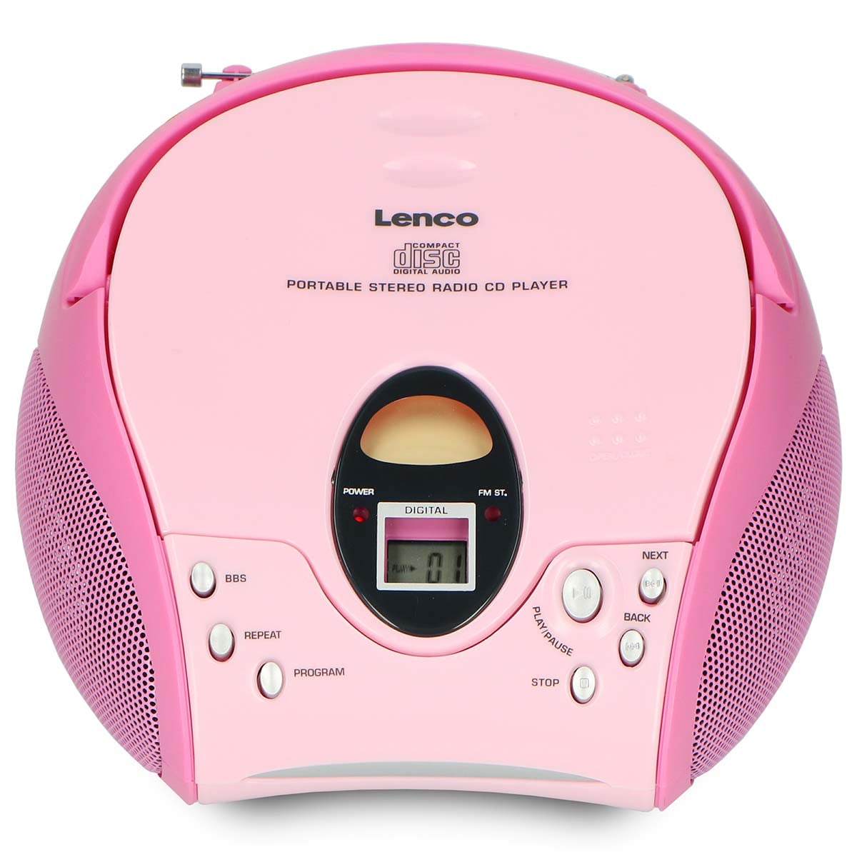 Lenco SCD-24 Portable FM Radio & CD Player – product image