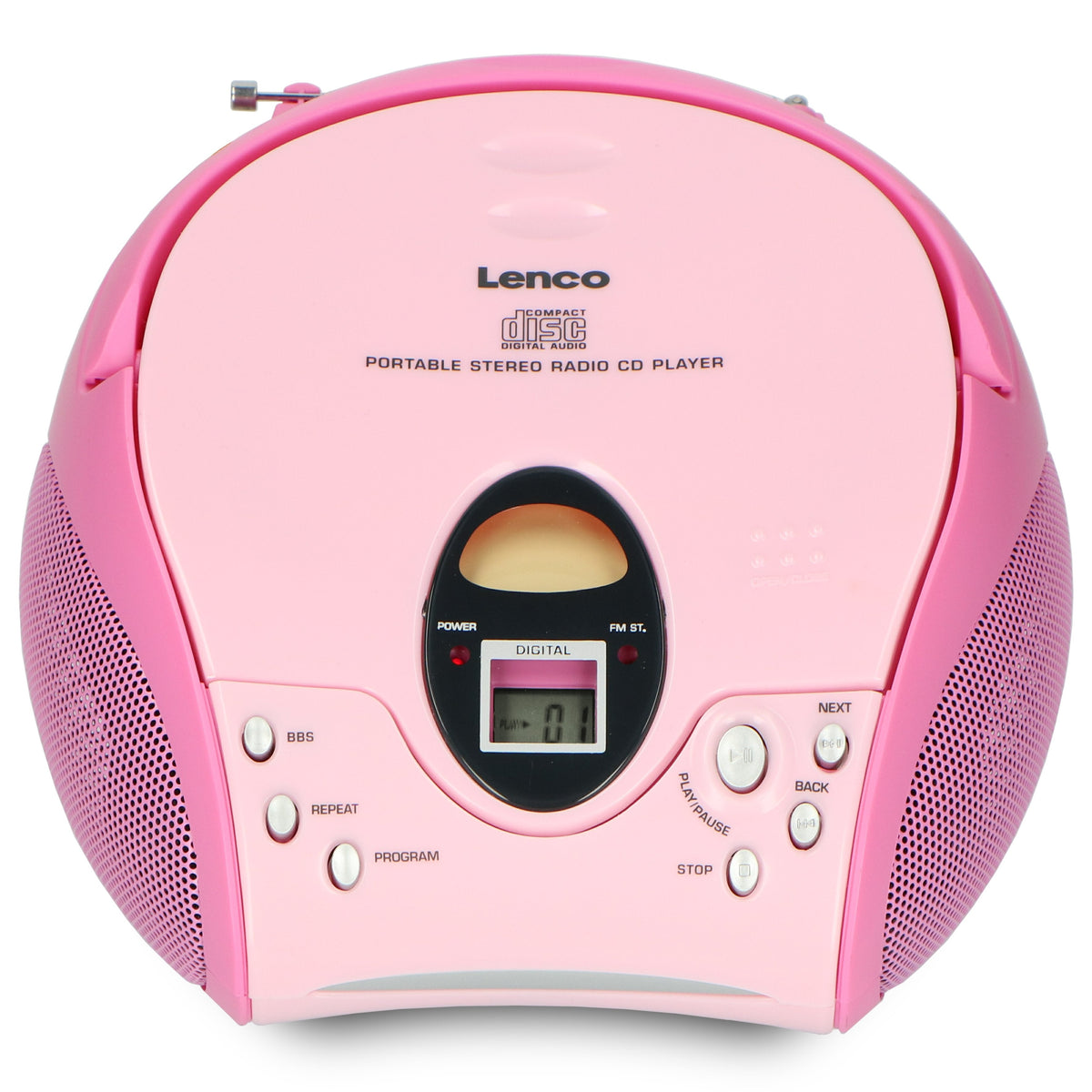 Lenco SCD-24 Portable FM Radio & CD Player – view 2