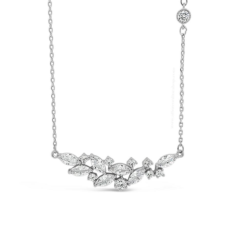 Jewel by Absolute Flower Necklace | Silver, Gold & Rose Gold