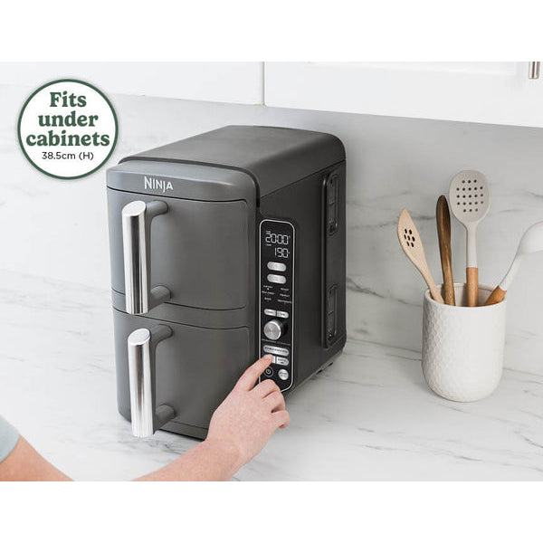 Ninja Double Stack XL 2-Drawer Air Fryer – 9.5L | Space-Saving Powerhouse