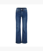 front view of colette dark stone jeans on a white background