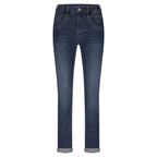 Red Button Kate Embroidery straight-leg jeans in Dark Stone 