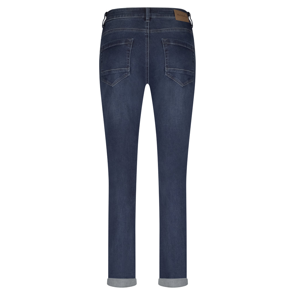 Red Button Kate Embroidery straight-leg jeans in Dark Stone 