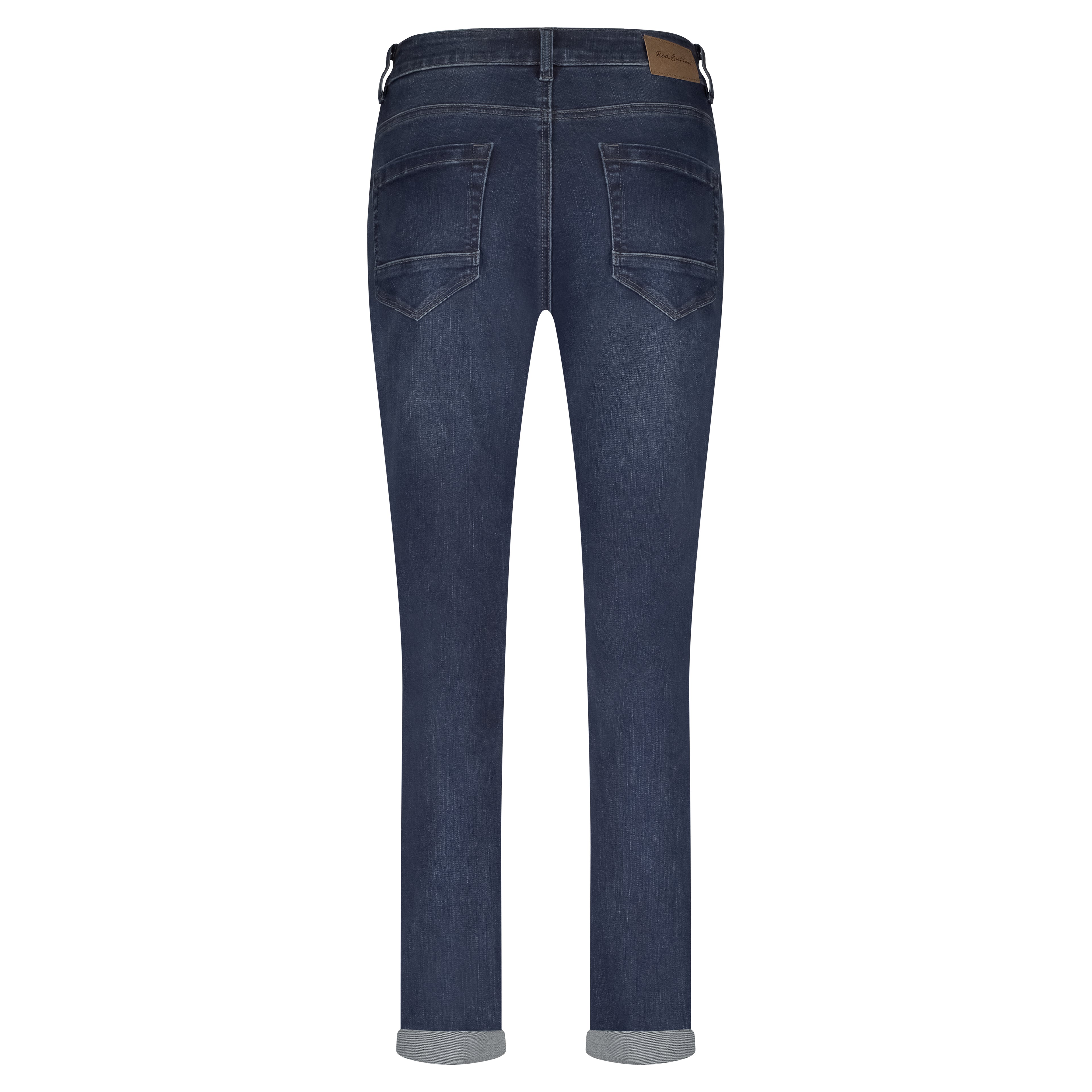 Red Button Kate Embroidery straight-leg jeans in Dark Stone 