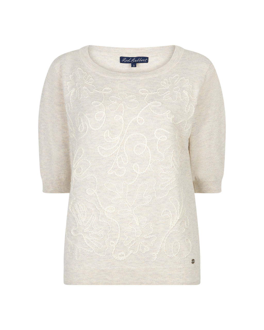 Red Button - Sweet Ribbon Knit | Pearl