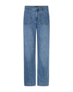 Stonewash High Rise Wide Leg Jeans | Red Button Colette