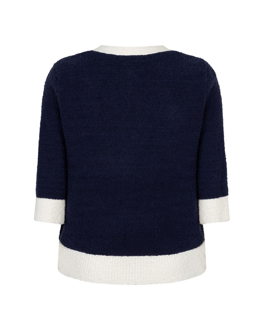 Red Button Cardigan Popcorn SRB4882 Dark Blue