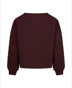 Skyler Top Long Sleeves Scuba – Burgundy