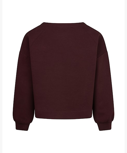 Skyler Top Long Sleeves Scuba – Burgundy