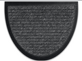 Border Star Rubber back Doormatt 1/2 circle 40 X 70CM - Flemings Department Store