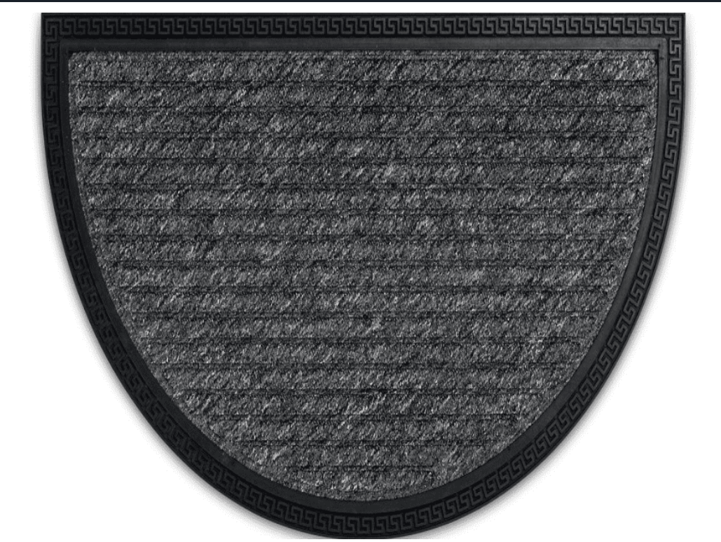 Border Star Rubber back Doormatt 1/2 circle 40 X 70CM - Flemings Department Store