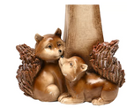 COUNTRY LIVING 2 SQUIRRELS WITH A MUSHROOM ORNAMENT - Flemings Department Store