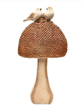 COUNTRY LIVING 2 BIRDS ON A MUSHROOM ORNAMENT - Flemings Department Store